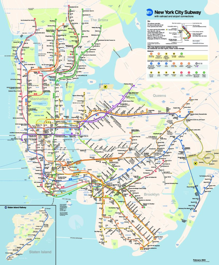 NEW YORK CITY SUBWAY MAP PDF DOWNLOAD